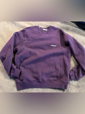 Madhappy Purple Crewneck Sweatshirt - Minimal Logo